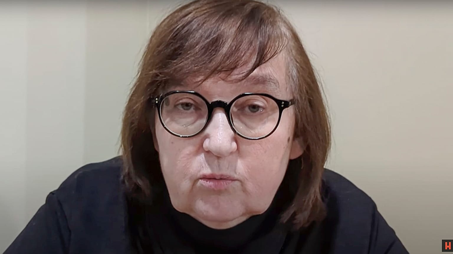 Feb. 22, 2024, Russian Opposition Leader Alexei Navalny's mother Lyudmila Navalnaya speaks during a video statement.