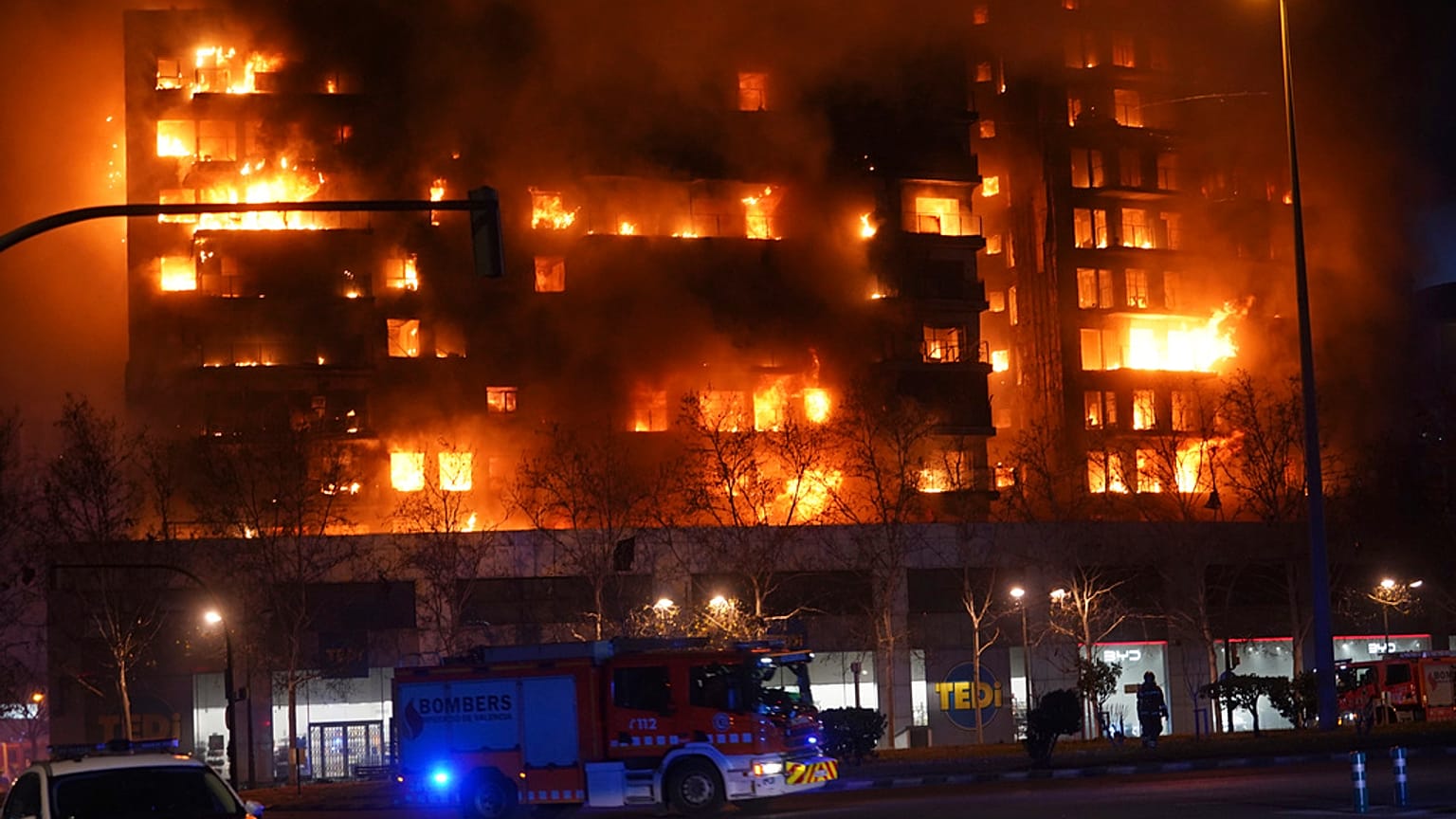 Incendio en Valencia