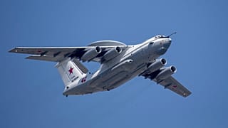 Archiv: Ein russisches Frühwarn- und Kontrollflugzeug vom Typ Beriev A-50 während einer Probe für die Militärparade zum Tag des Sieges in Moskau. 7. Mai 2019