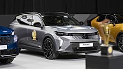 Das Modell Renault Scenic, das zum "Auto des Jahres 2024" gewählt wurde, ist während eines Medientages auf dem Internationalen Automobilsalon Genf (GIMS) in Genf, Schweiz, am Montag, 26. Februar, zu sehen.