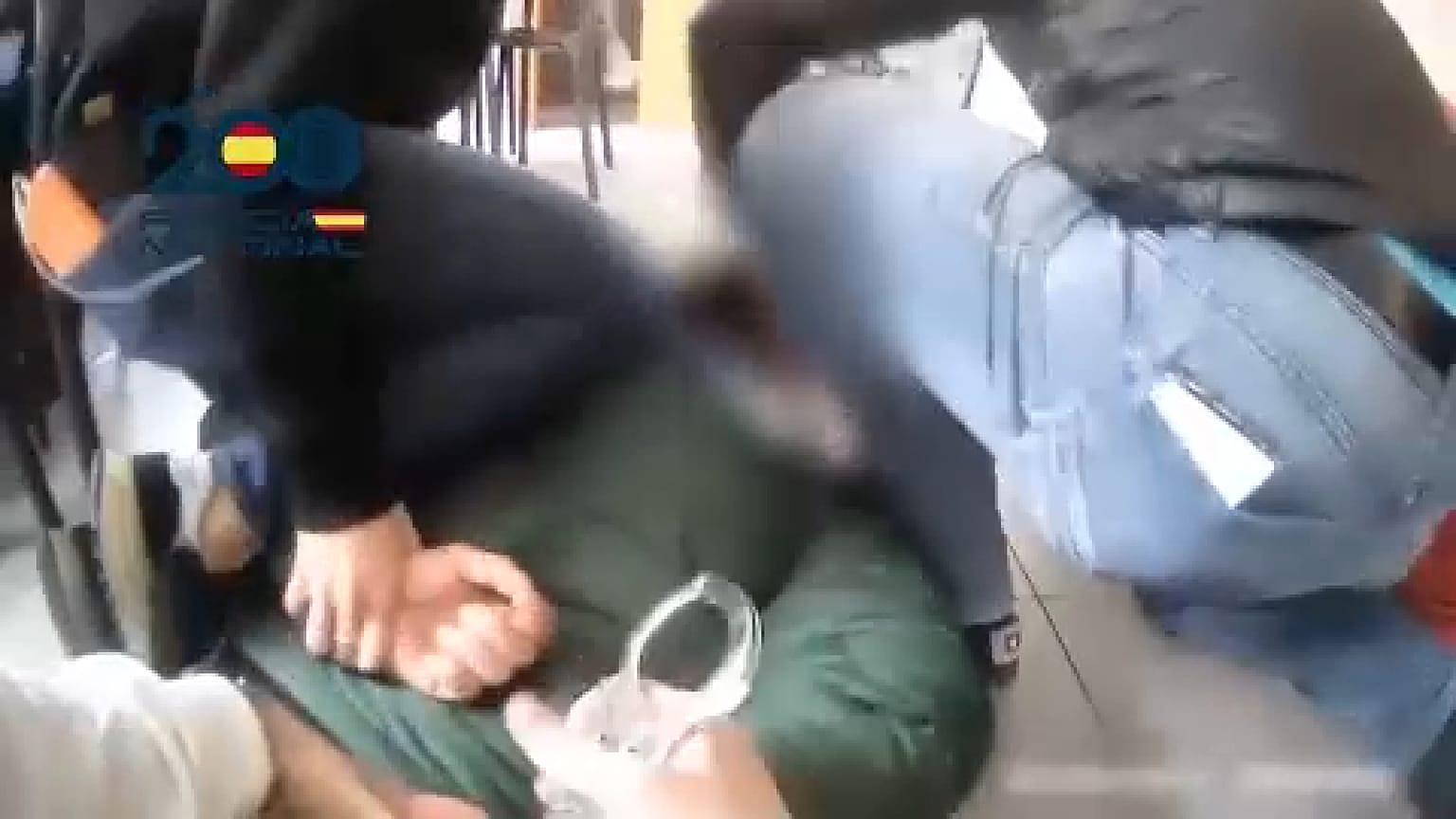 Captura de vídeo del momento de la detención