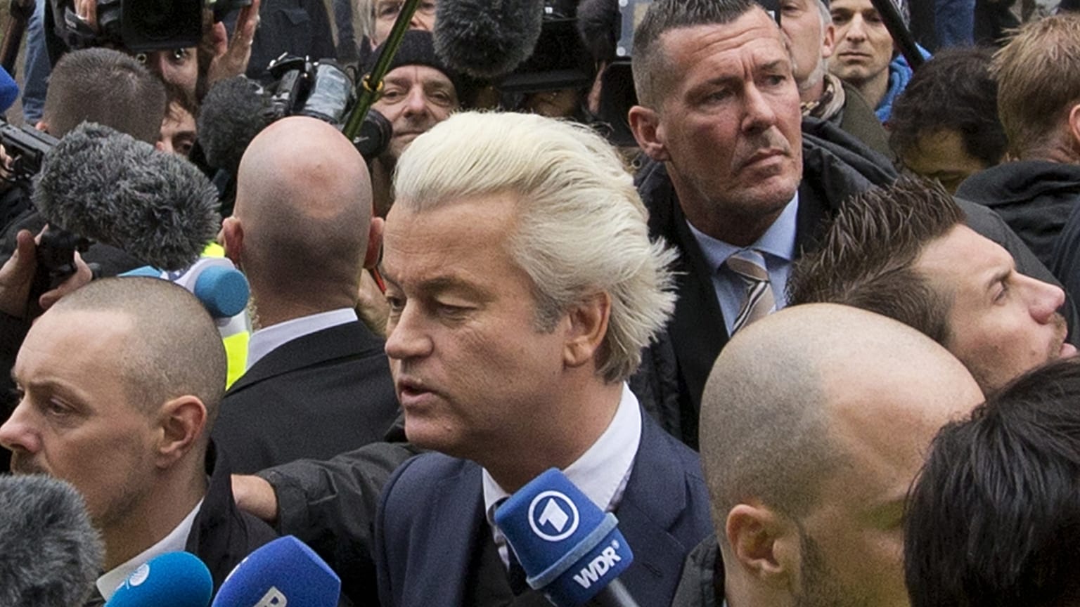 Archív fotó: Geert Wilders, a Szabadságpárt elnöke
