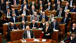 На заседании венгерского парламента, 26 февраля