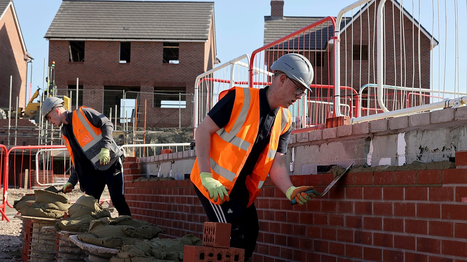 New builds in the UK (file photo)