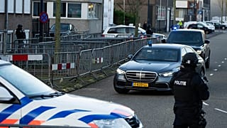 Taghi'nin davasının görüldüğü Hollanda'nın Amsterdam kentindeki mahkeme binası ve çevresinde yüksek güvenlik önlemleri alındı