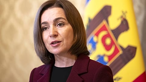 Präsident der Republik Moldau Maia Sandu, Oktober 2023
