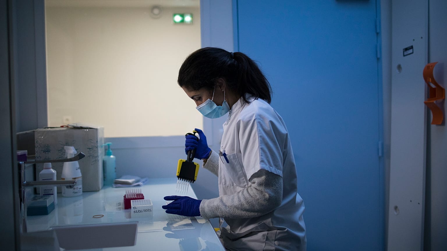 Un laboratorio médico