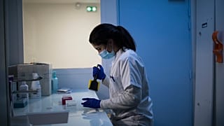 Un laboratorio médico