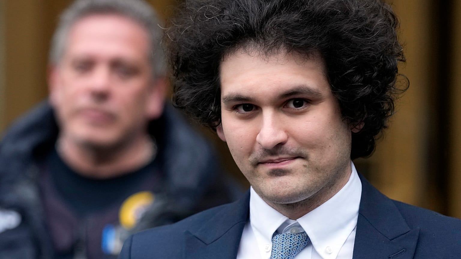 Sam Bankman-Fried leaves Manhattan federal court in New York on Feb. 16, 2023