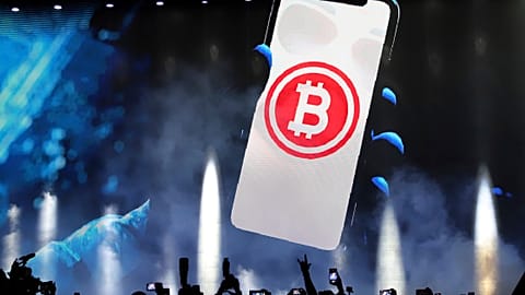 Bitcoin price surge illustration