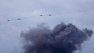 Die Ukraine hat drei russische Kampfjets abgeschossen.