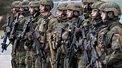 Des soldats allemands dans un camp de Bavière, le 28 février 2024