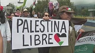 مظاهرة داعمة لفلسطين في الإكوادور. 2024/03/02