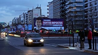 Választási plakát Lisszabonban