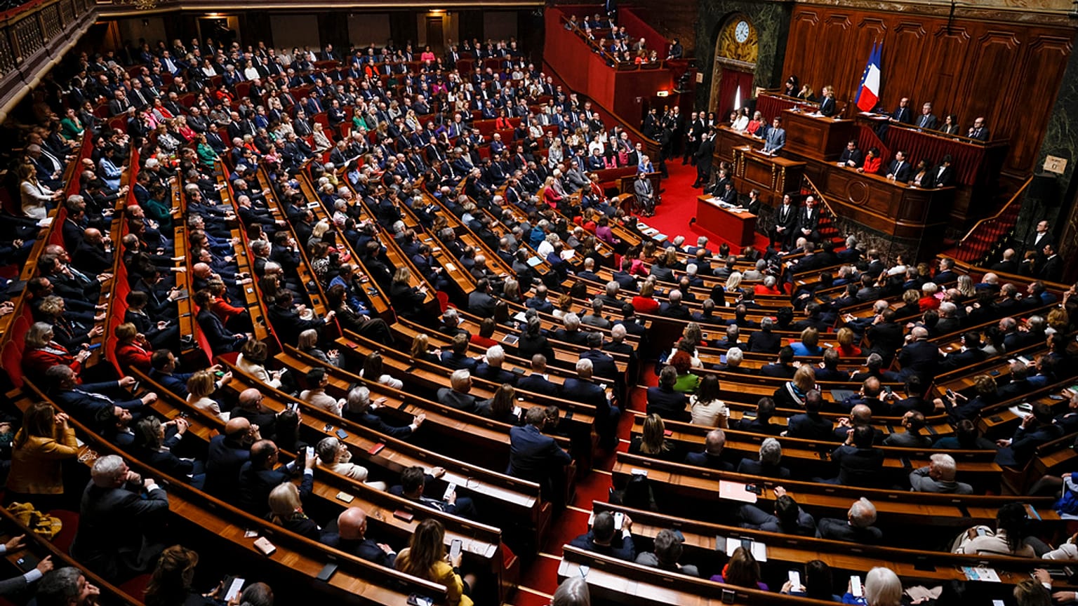 Les députés et sénateurs étaient réunis en Congrès au château de Versailles, lundi 4 mars 2024.