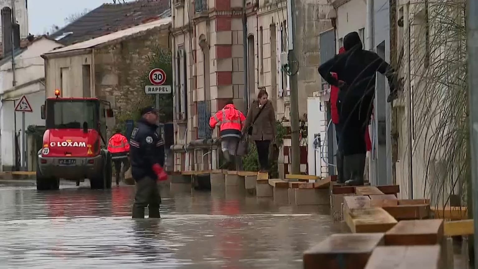 La ville de Saintes, dans le département français de Charente-Maritime, lundi 4 mars 2024.