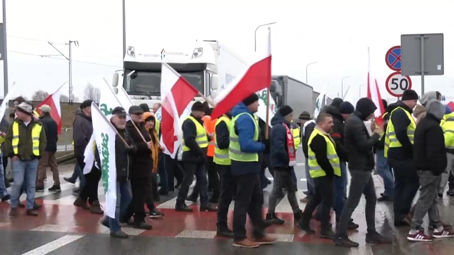 Протест польских фермеров
