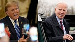 Trump und Biden. Werden sie im November gegeneinander antreten? 