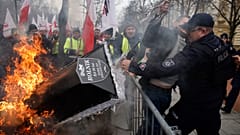 Διαδήλωση Πολωνών αγροτών στη Βαρσοβία