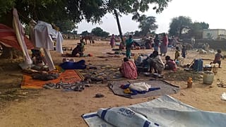 Flüchtlinge, die von einer Welle gewaltsamer Angriffe vertrieben wurden, im Dorf Masteri in West-Darfur, Sudan, 30. Juli 2020.