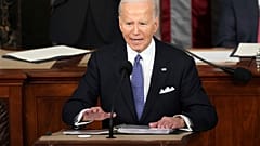 Il presidente degli Stati Uniti Joe Biden durante il discorso sullo Stato dell'Unione, Washington D.C., 7 marzo 2024