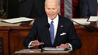 Il presidente degli Stati Uniti Joe Biden durante il discorso sullo Stato dell'Unione, Washington D.C., 7 marzo 2024