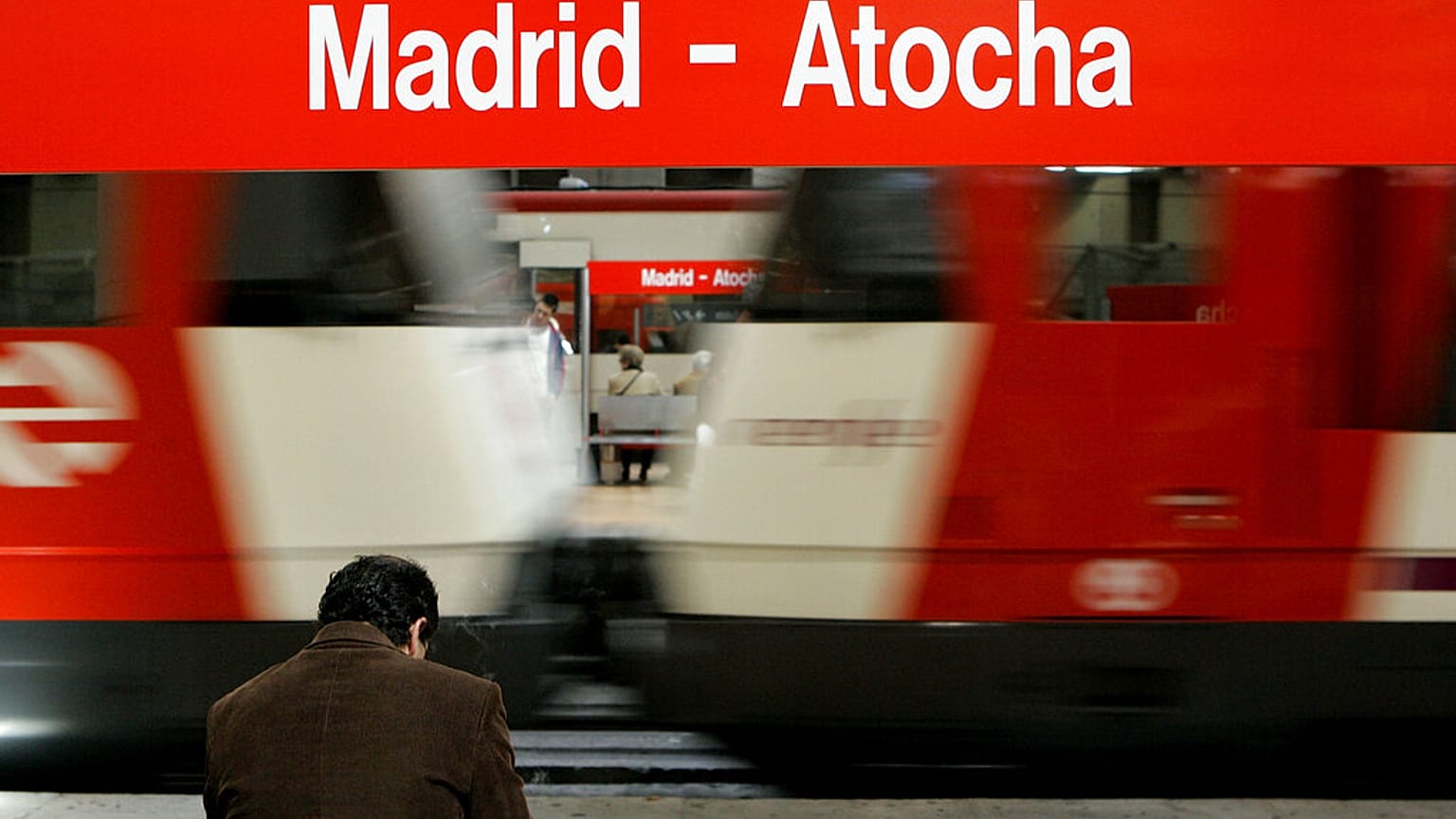 Plataforma da estação de Atocha onde ocorreu uma das explosões.