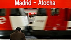 Plataforma da estação de Atocha onde ocorreu uma das explosões.