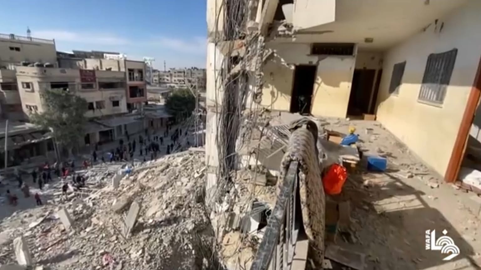 Edificios destrozados en la Franja de Gaza tras los ataques israelíes.