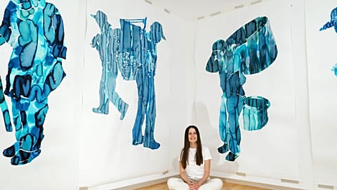 Exiled Russian artist Katya Muromtseva  