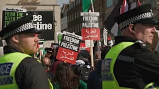 مظاهرة في لندن مؤيدة لفلسطين. 2024/03/09