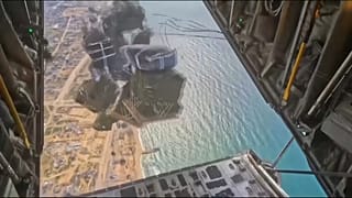عملية إنزال الجيش الأمريكي مساعدات في غزة