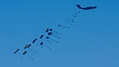 Hilfslieferungen für die Menschen aus Gaza aus der Luft