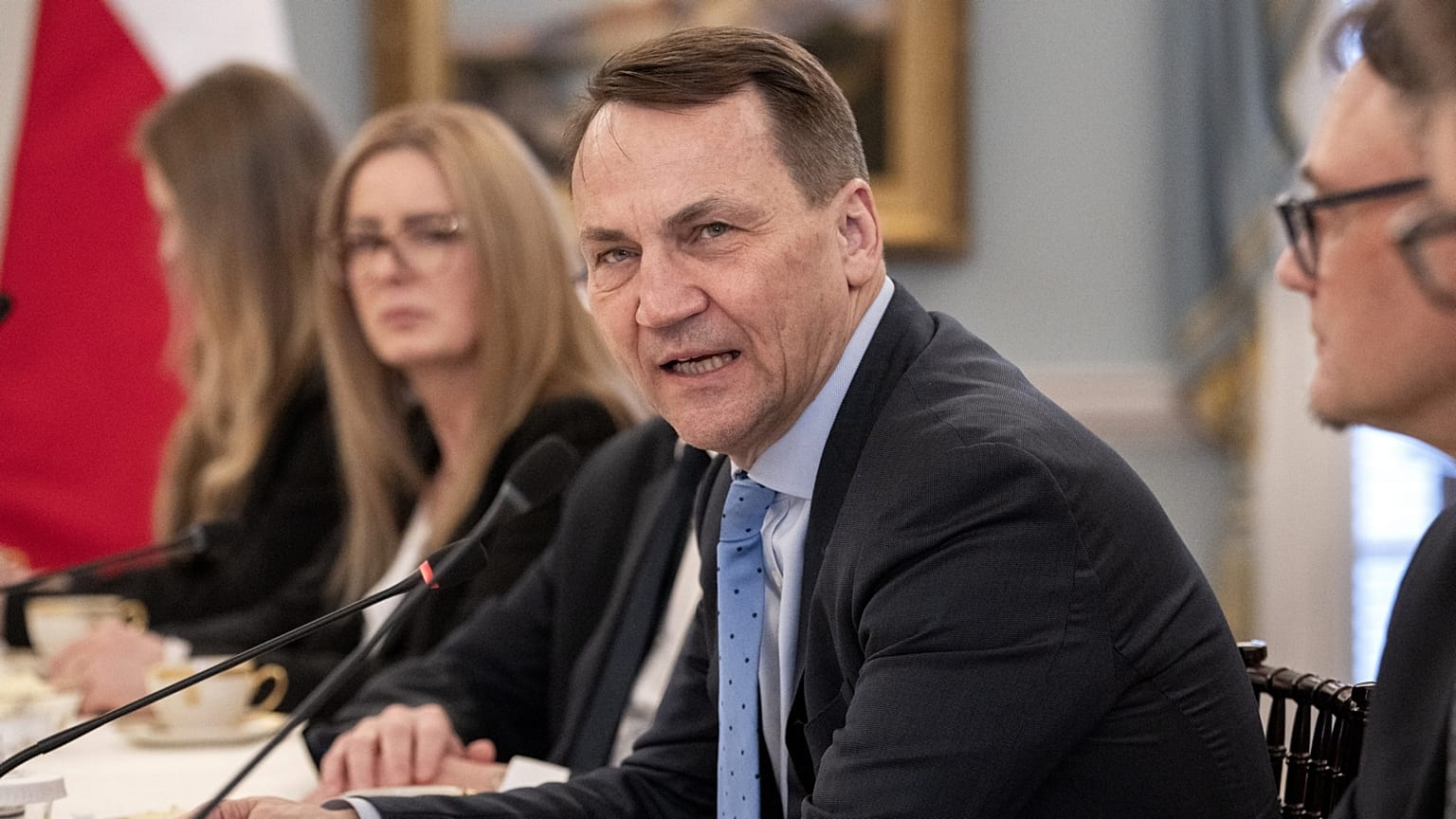 Radoslaw Sikorski washingtoni tárgyalásain