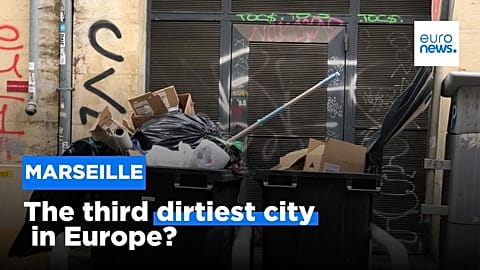 In Marseille, only 22 per cent of people are happy about the cleanliness of their city. 