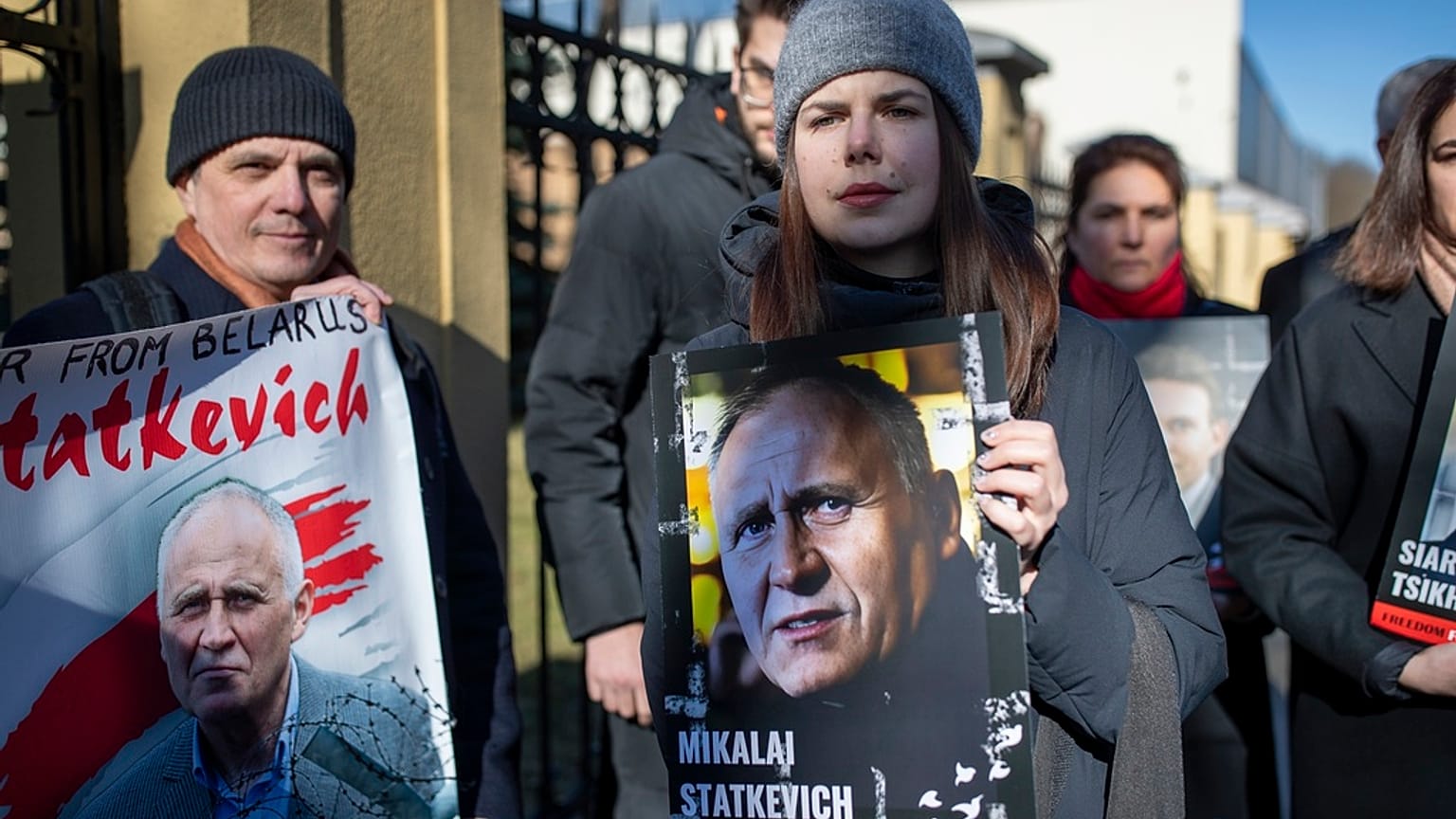 Protesta per i prigionieri politici in Bielorussia