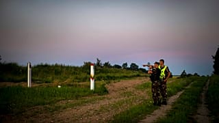 Grenze zwischen Litauen und Belarus