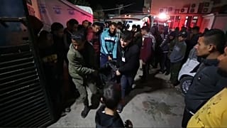 Traslado de un cuerpo en la Franja de Gaza.