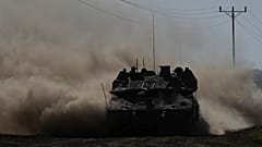 دبابة إسرائيلية على حدود غزة 