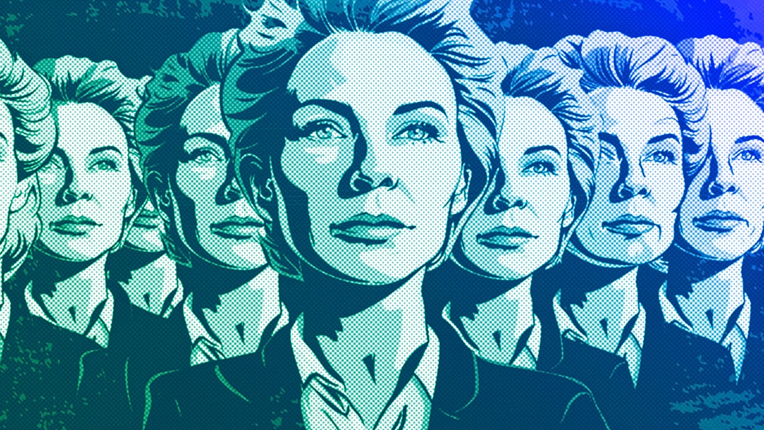 Deepfake clones of European Commission President Ursula von der Leyen, illustration