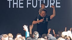 Elon Musk am 13. März 2024 im Tesla-Werk in Grünheide in Brandenburg