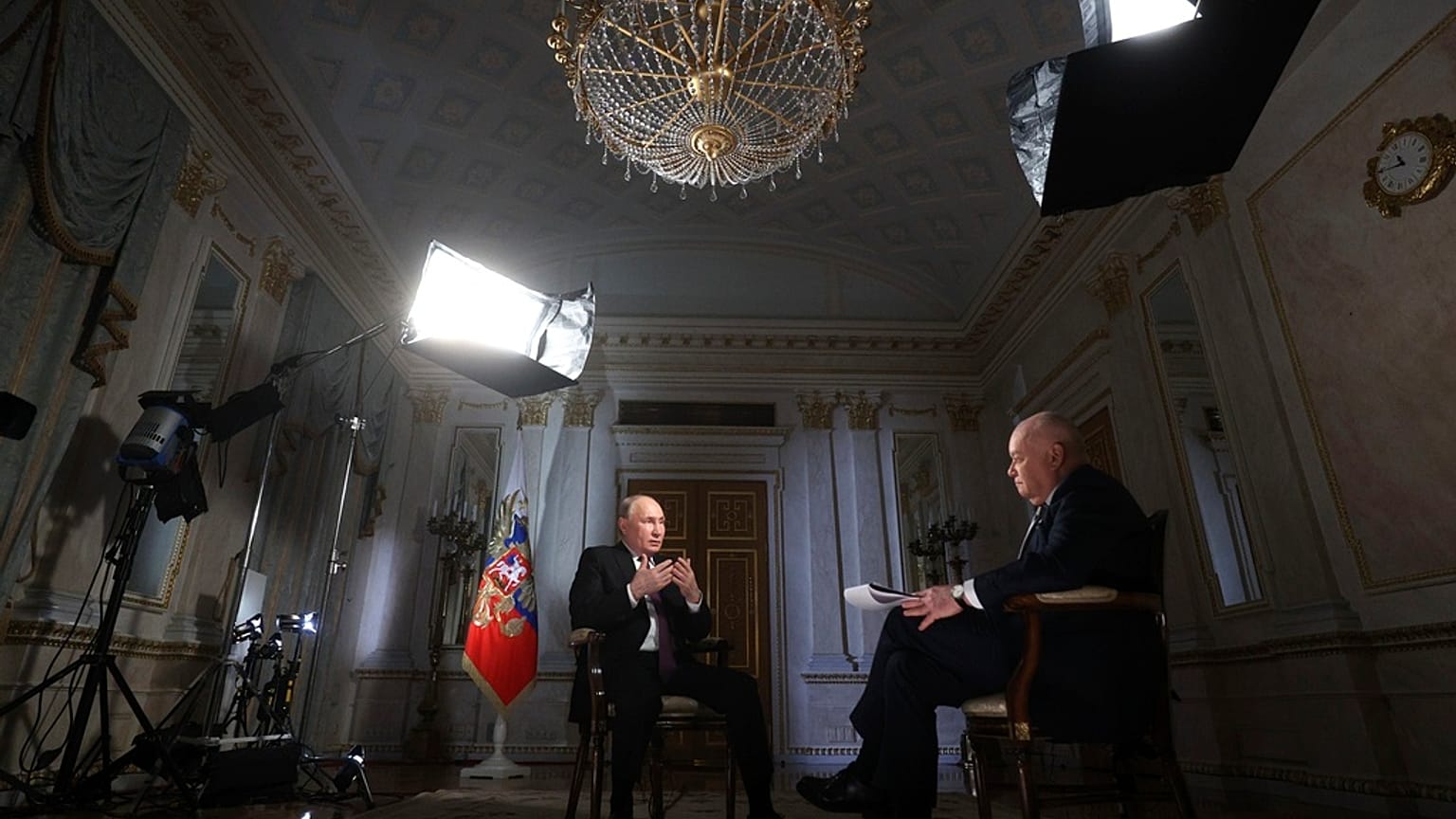 Putin contestando a preguntas