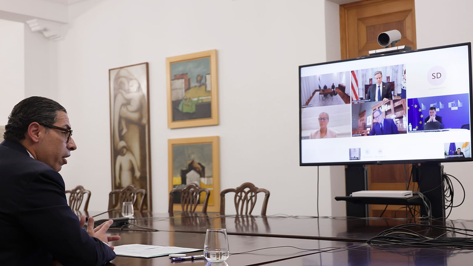 Τηλεδιάσκεψη για την ανθρωπιστική βοήθεια στην Γάζα