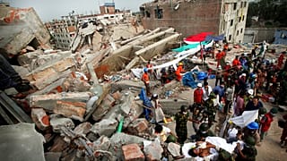 A garment factory near Dhaka, Bangladesh, collapsed in 2013