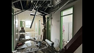 Destrozos por el ataque en Bélgorod