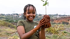 WATCH: This Kenyan 10-year-old is taking on climate change by planting trees