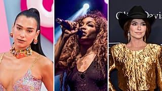 Glastonbury 2024 accueillera Dua Lipa (à gauche), SZA (au centre) et Shania Twain.