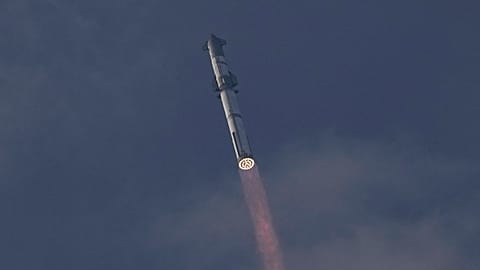 SpaceX's mega rocket Starship launches for it's third test flight from Starbase in Boca Chica, Texas, Thursday, March 14, 2024