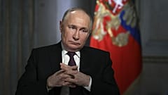 Der russische Präsident Wladimir Putin während eines Interviews mit einer staatlichen russischen Medienorganisation in Moskau, Russland, 12. März 2024.
