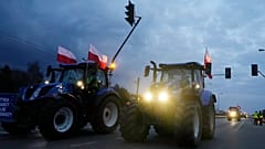 Bauernproteste bei Breslau am 6. März 2024